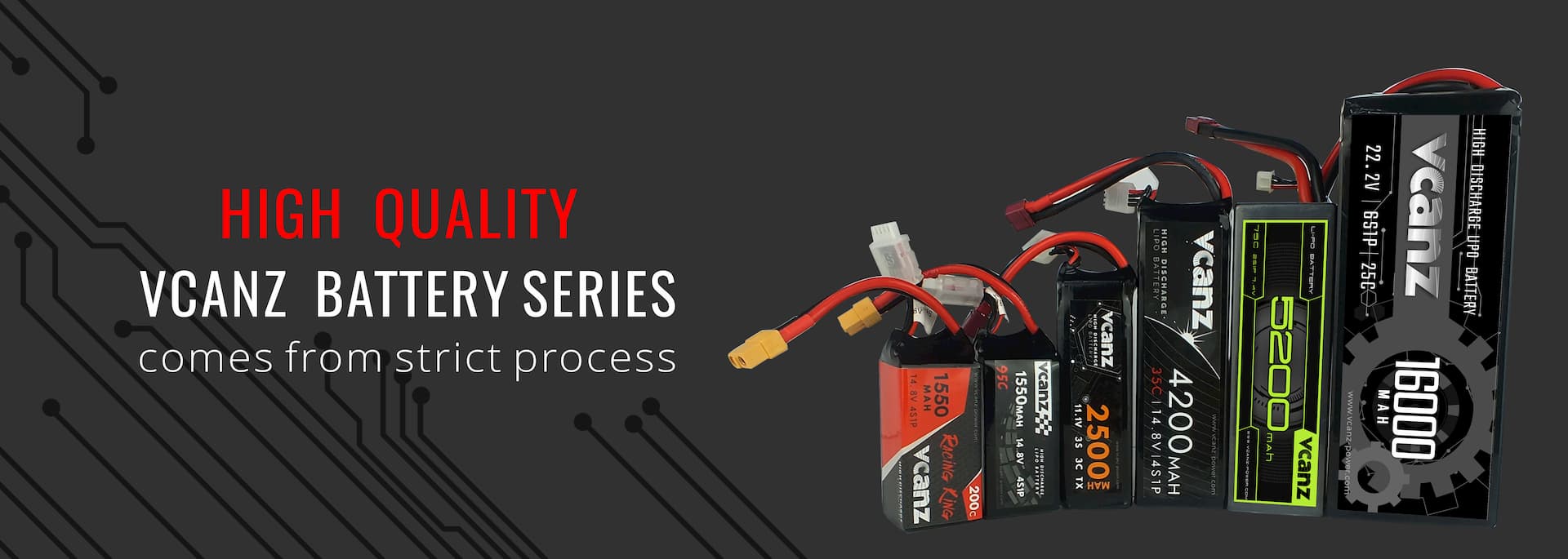 Vcanz 200C Lipo Battery